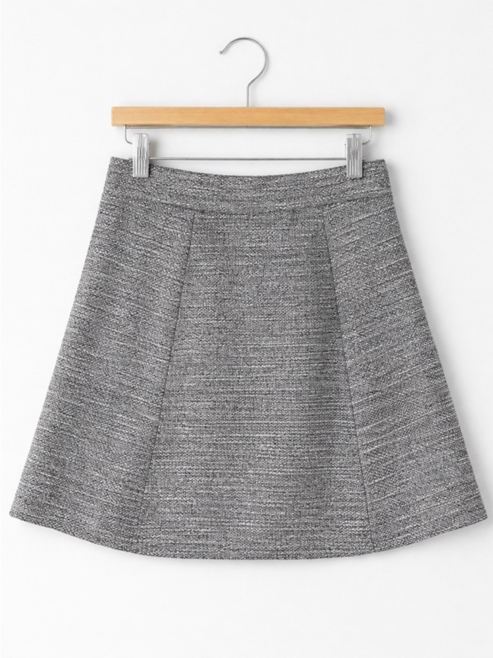 LOFT Gray Textured Pull On Mini Skirt Women’s XS